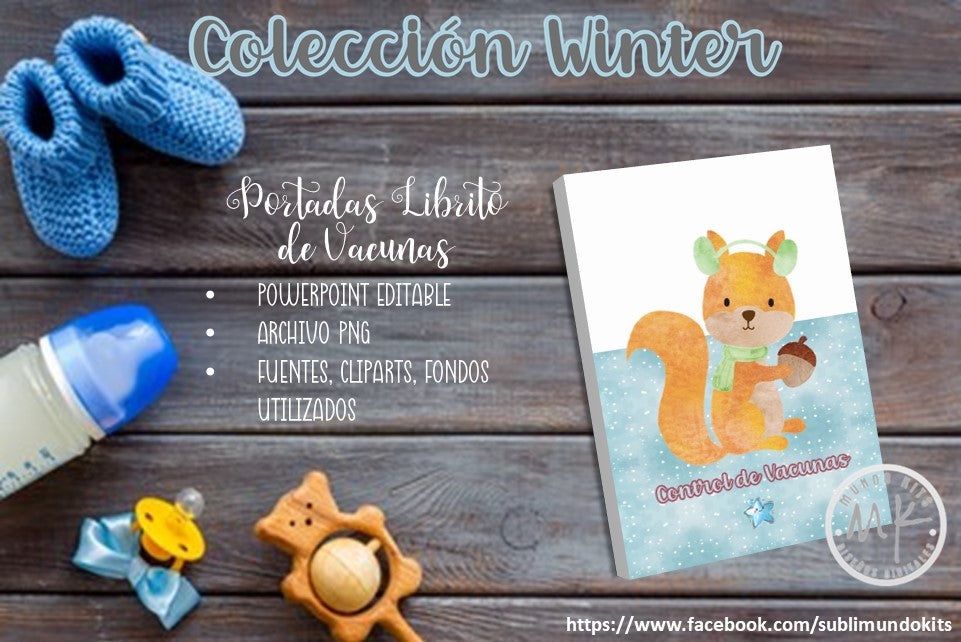 Libritos de Vacuna Colección Bosque - Pack 3