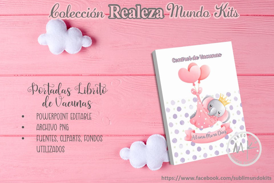 Libritos de Vacuna Colección Realeza - Pack 2