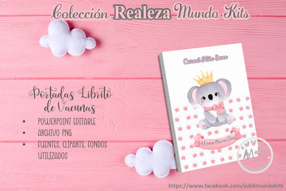 Libritos de Vacuna Colección Realeza - Pack 2