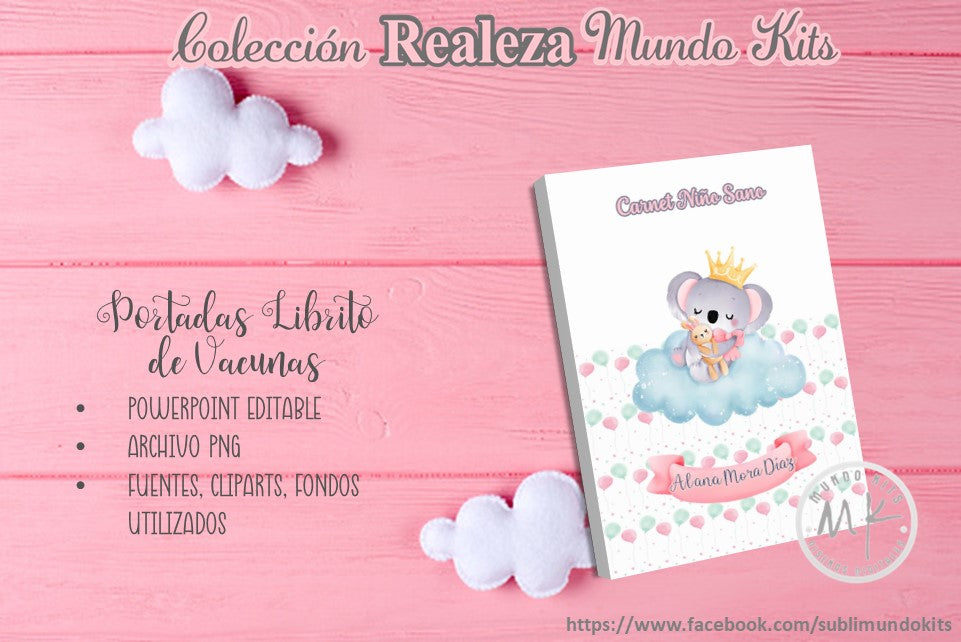 Libritos de Vacuna Colección Realeza - Pack 2