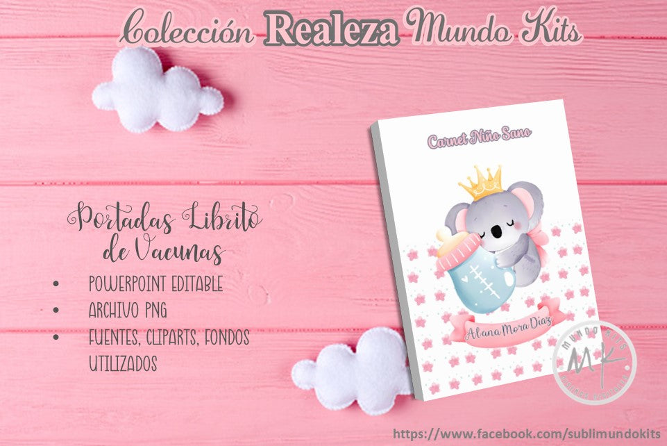 Libritos de Vacuna Colección Realeza - Pack 2