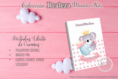 Libritos de Vacuna Colección Realeza - Pack 2