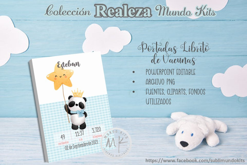 Libritos de Vacuna Colección Realeza - Pack 2