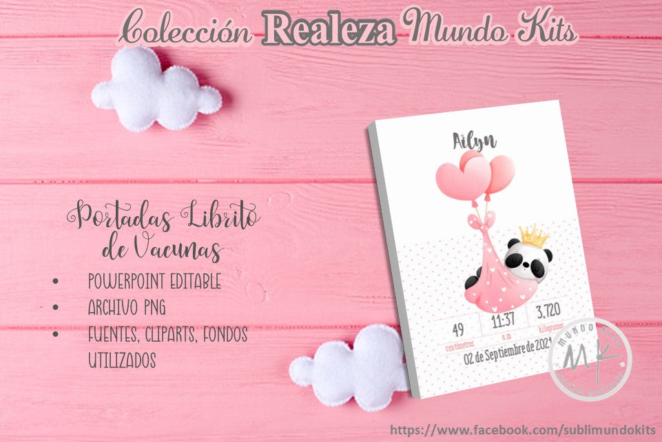 Libritos de Vacuna Colección Realeza - Pack 2