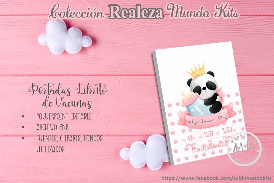 Libritos de Vacuna Colección Realeza - Pack 2