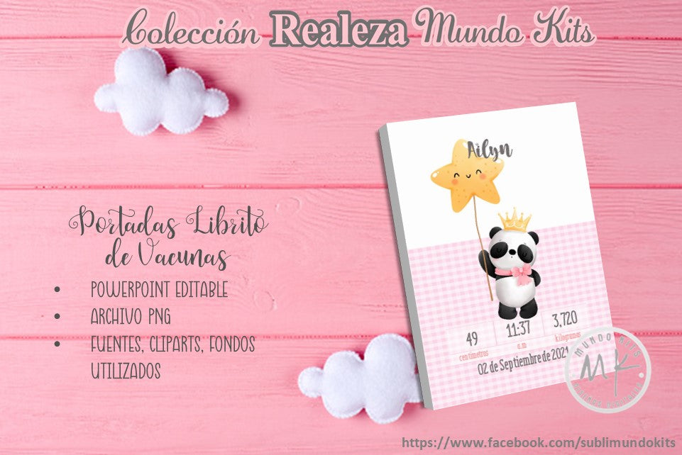 Libritos de Vacuna Colección Realeza - Pack 2