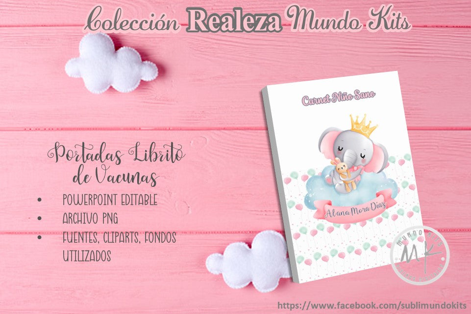 Libritos de Vacuna Colección Realeza - Pack 2