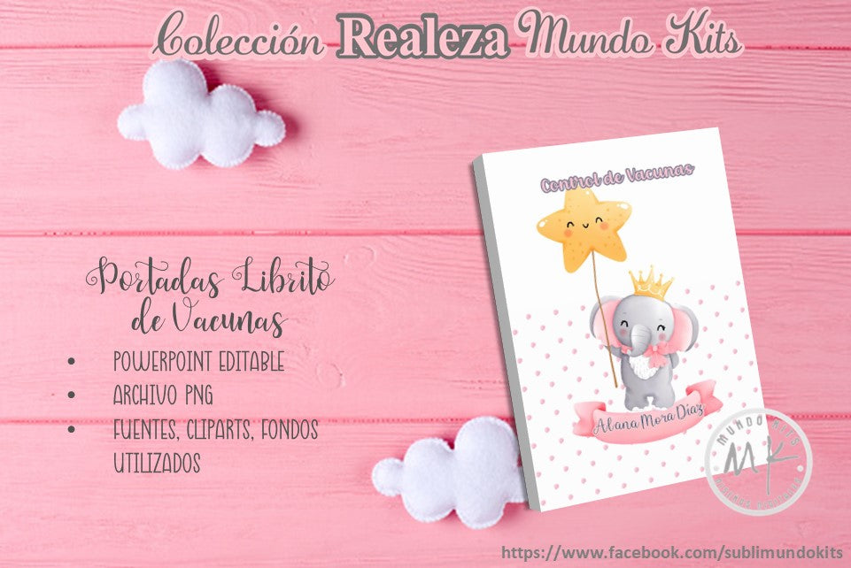 Libritos de Vacuna Colección Realeza - Pack 2