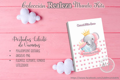 Libritos de Vacuna Colección Realeza - Pack 2