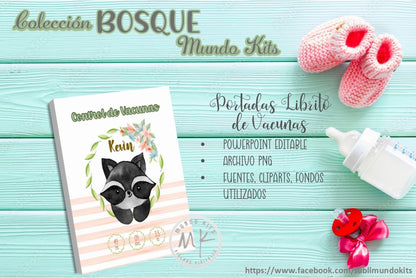 Libritos de Vacuna Colección Bosque - Pack 3