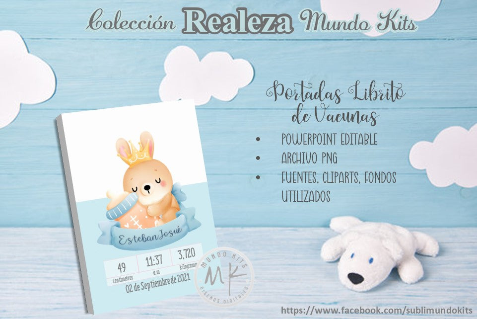 Libritos de Vacuna Colección Realeza - Pack 2