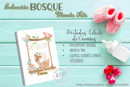 Libritos de Vacuna Colección Bosque - Pack 3