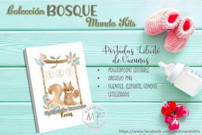 Libritos de Vacuna Colección Bosque - Pack 3